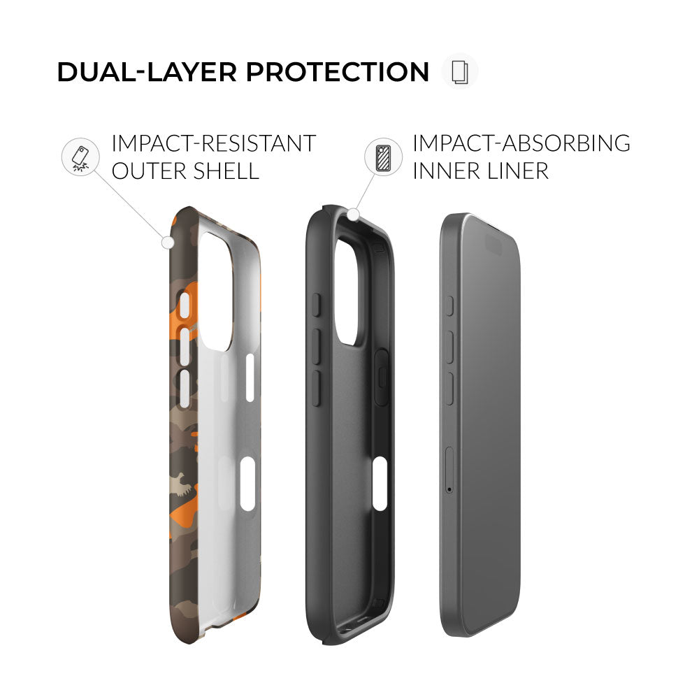 dual-layer protection Pheasant Hunter Camo iPhone Tough Case