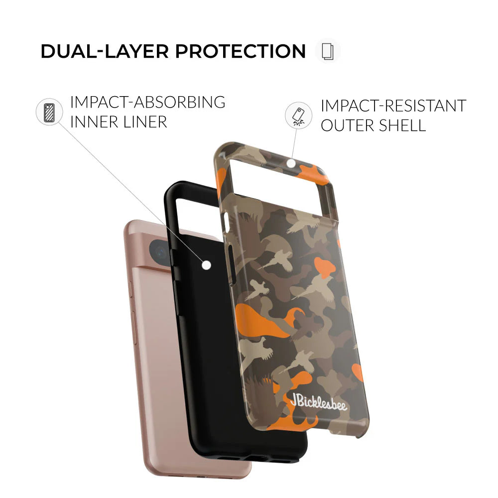 dual-layer protection Pheasant Hunter Camo Pixel Tough Case