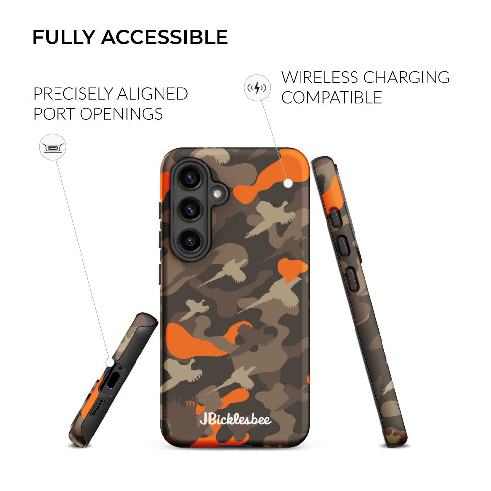 fully accessible Pheasant Hunter Samsung Tough Case