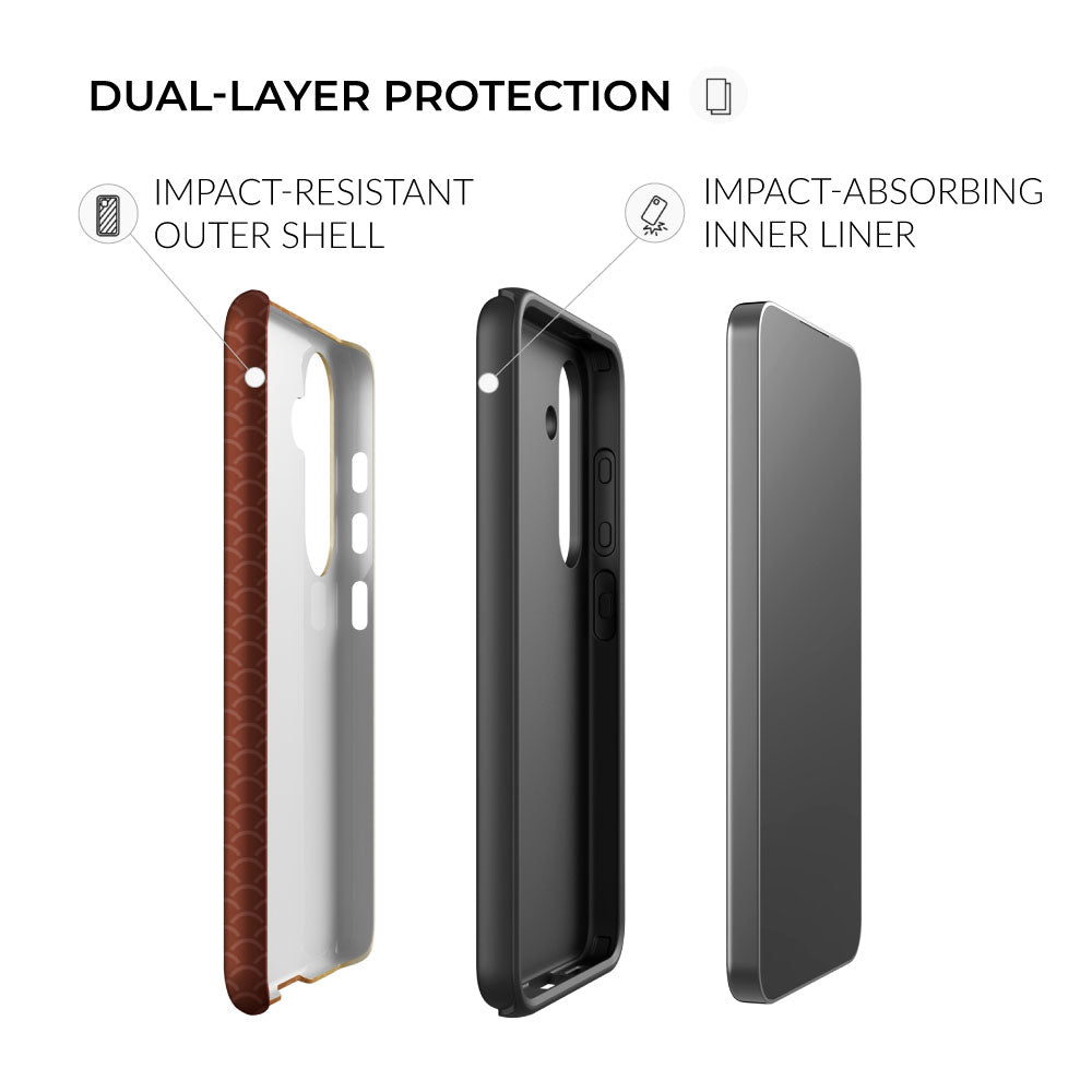 dual-layer protection Redfish Pattern Samsung Tough Case