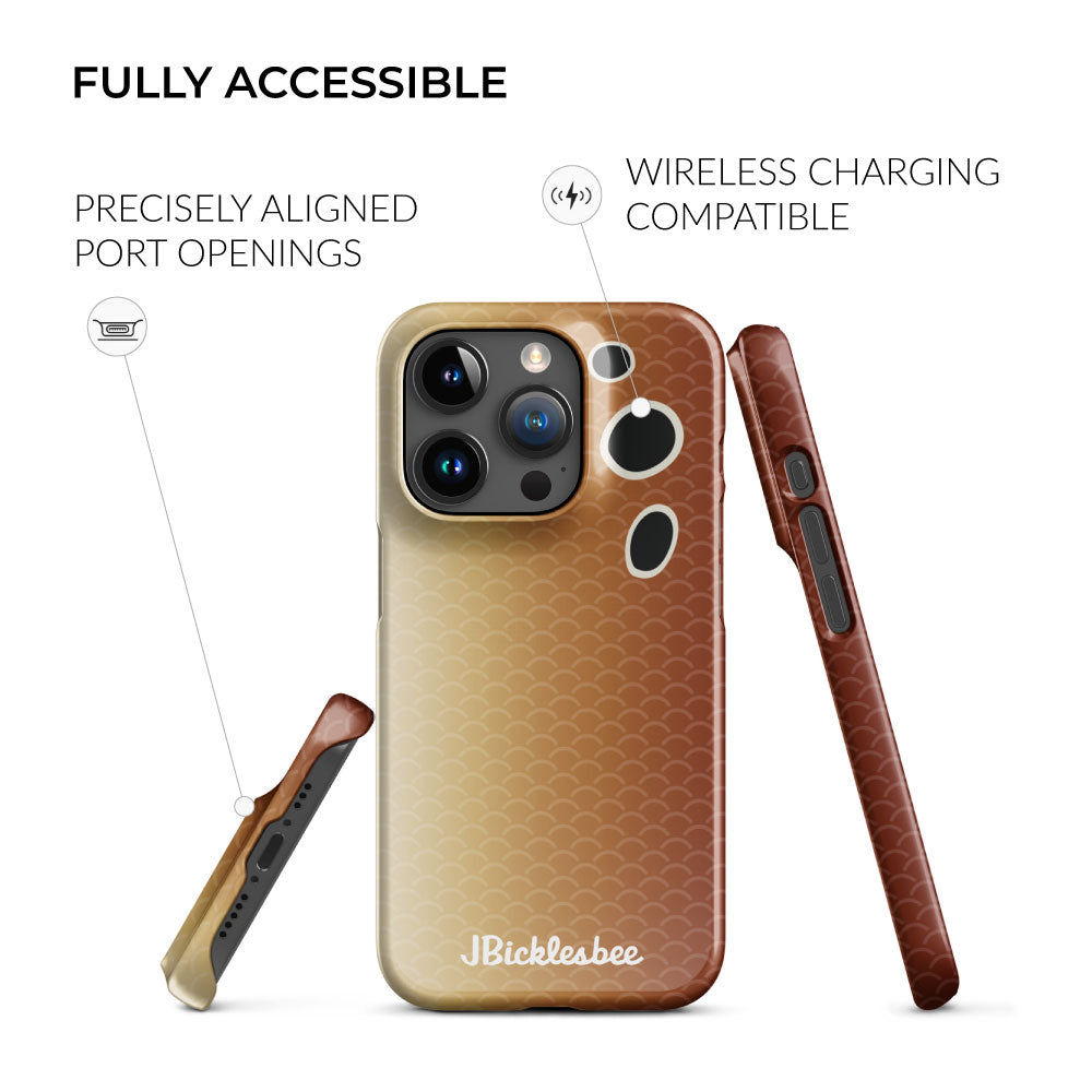 fully accessible redfish iphone snap case