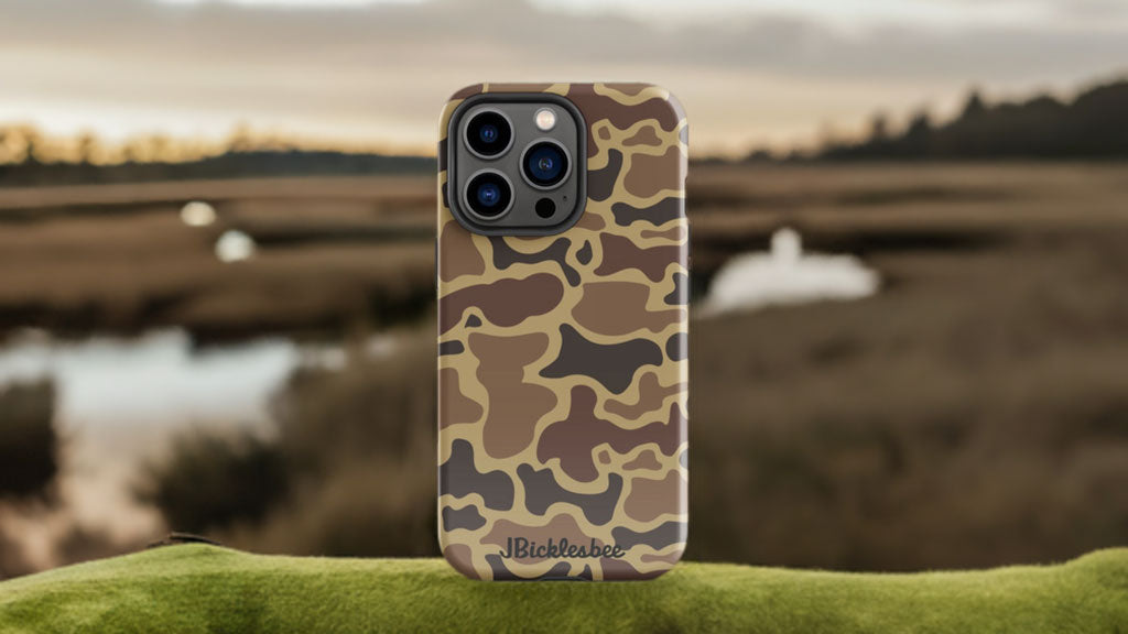 Retro Duck Camo iPhone Tough Case JBicklesbee