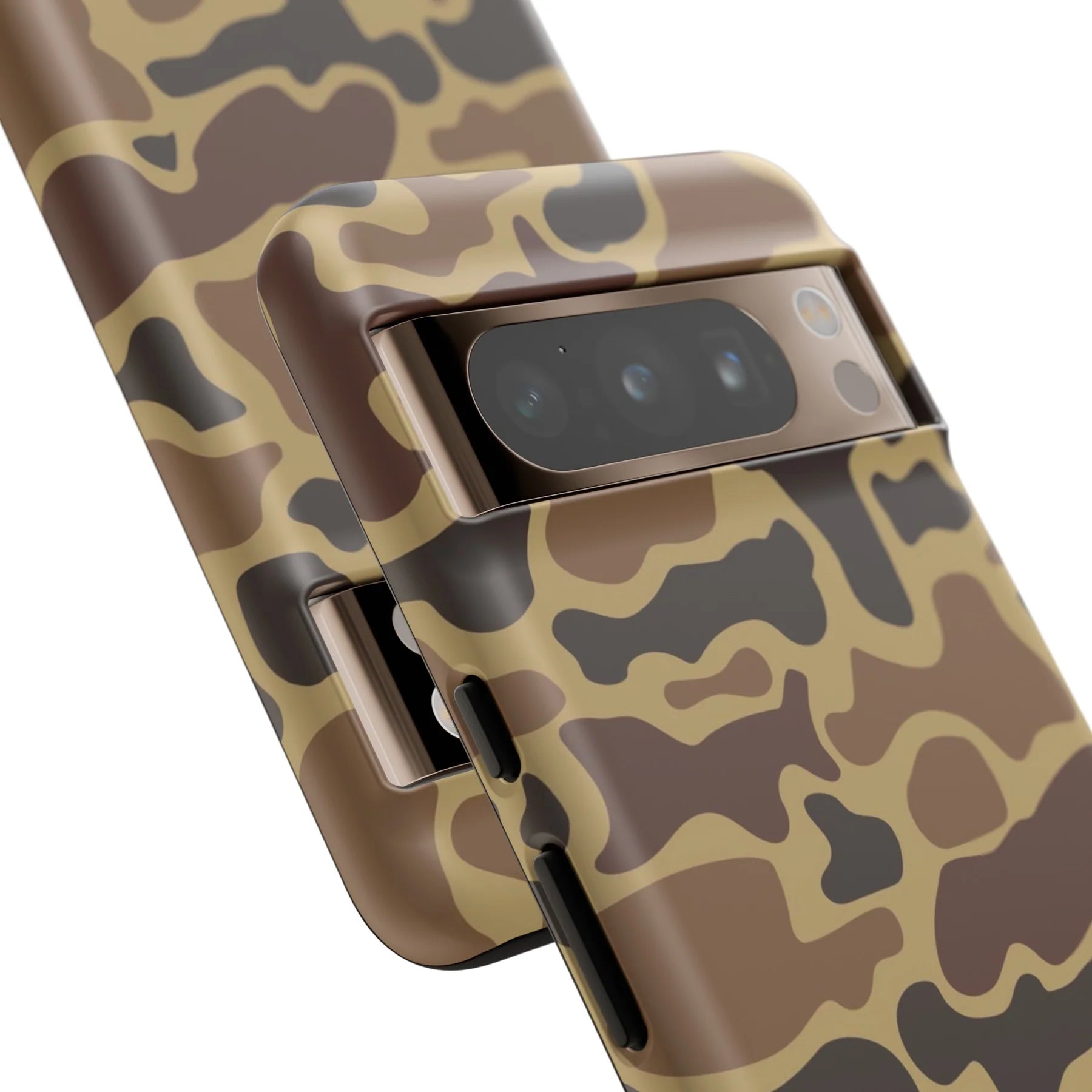 close up on camera Retro Duck Camo Pixel Tough Case