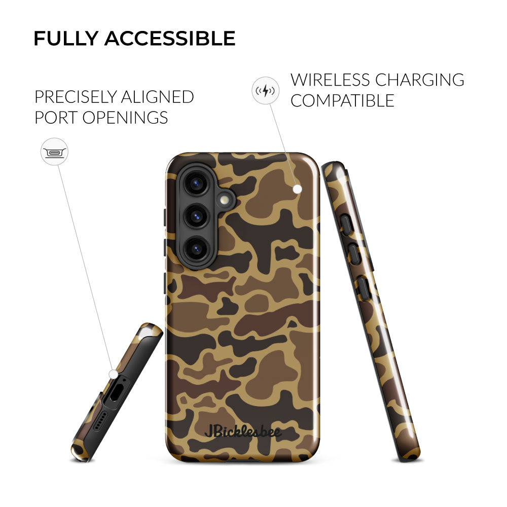 fully accessible Retro Duck Camo Samsung Tough Case