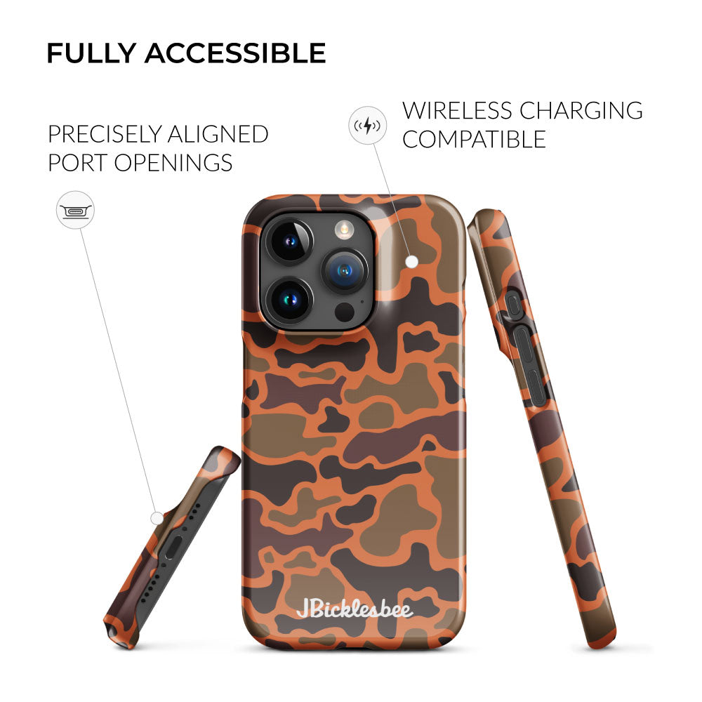 retro hunter safety fully accessible iphone snap case