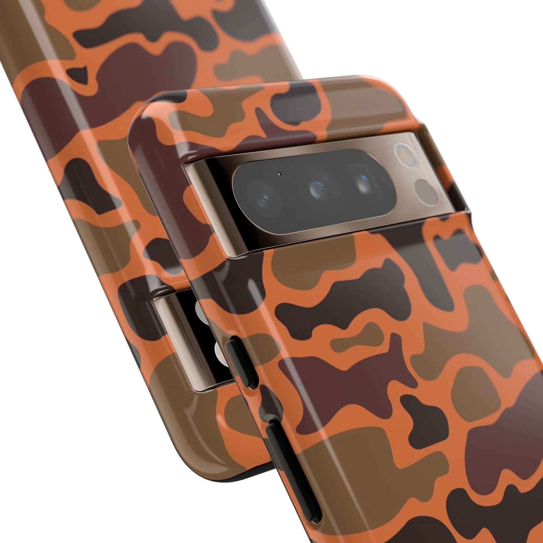 close up on camera Retro Hunter Safety Camo Pixel Tough Case