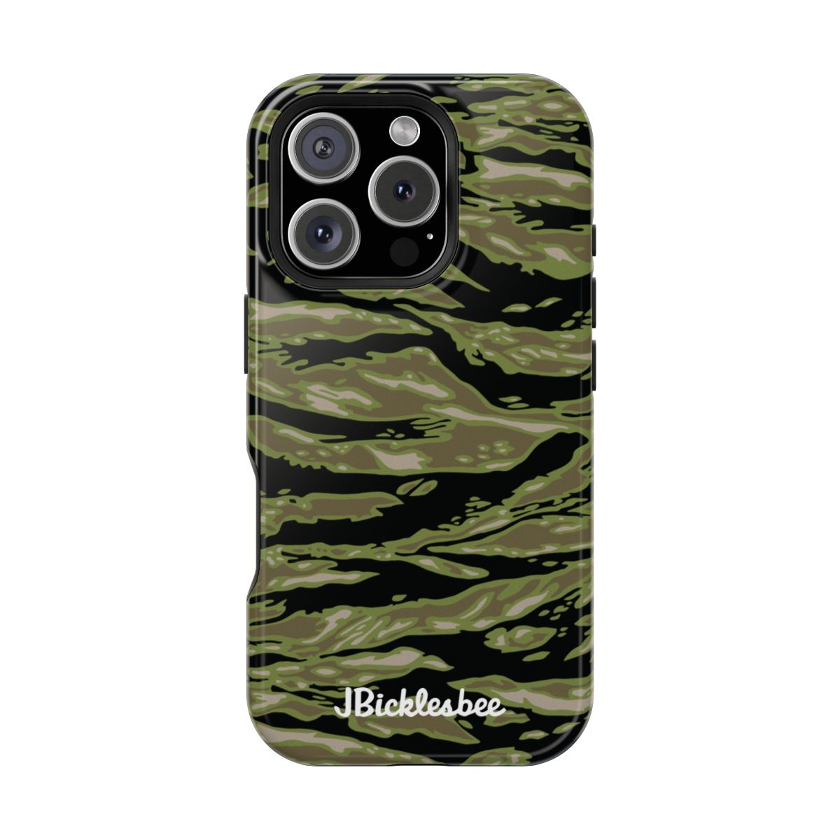 Retro Woodland Camo Tiger Stripe MagSafe iPhone Case