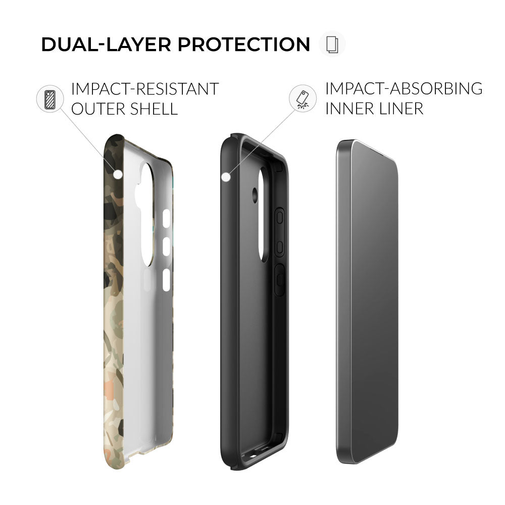 dual-layer protection Striped Bass Rockfish Pattern Samsung Tough Case