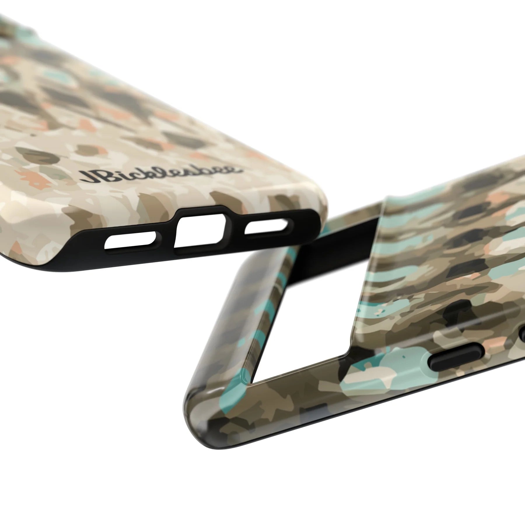 close up on ports Striped Bass Rockfish Pattern Pixel Tough Case