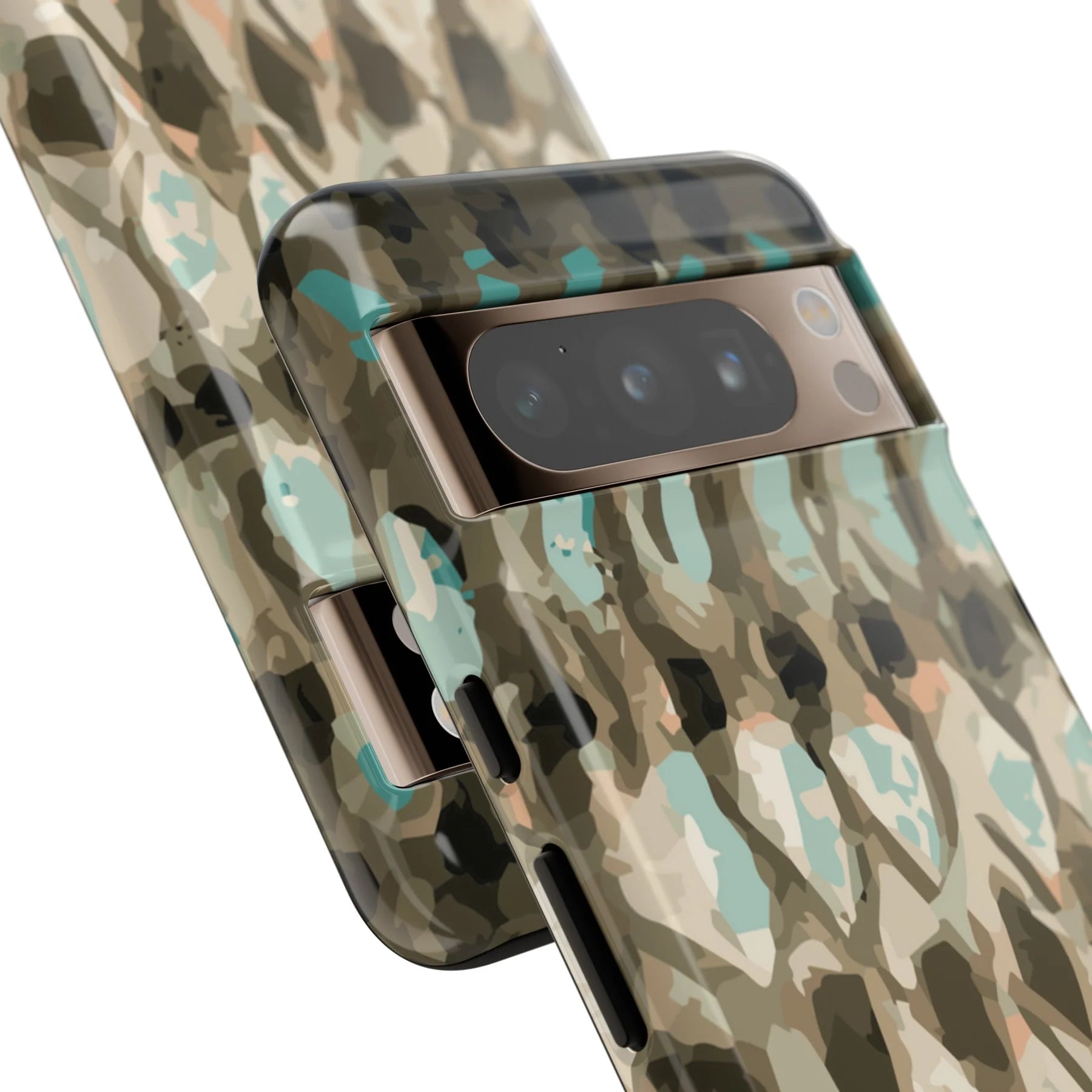 close up on camera Striped Bass Rockfish Pattern Pixel Tough Case