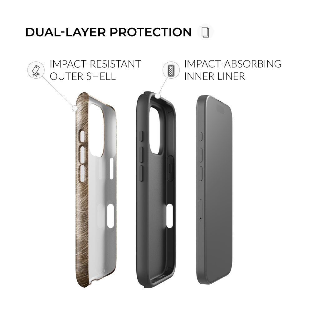 dual-layer protection sika deer hunter iphone tough case