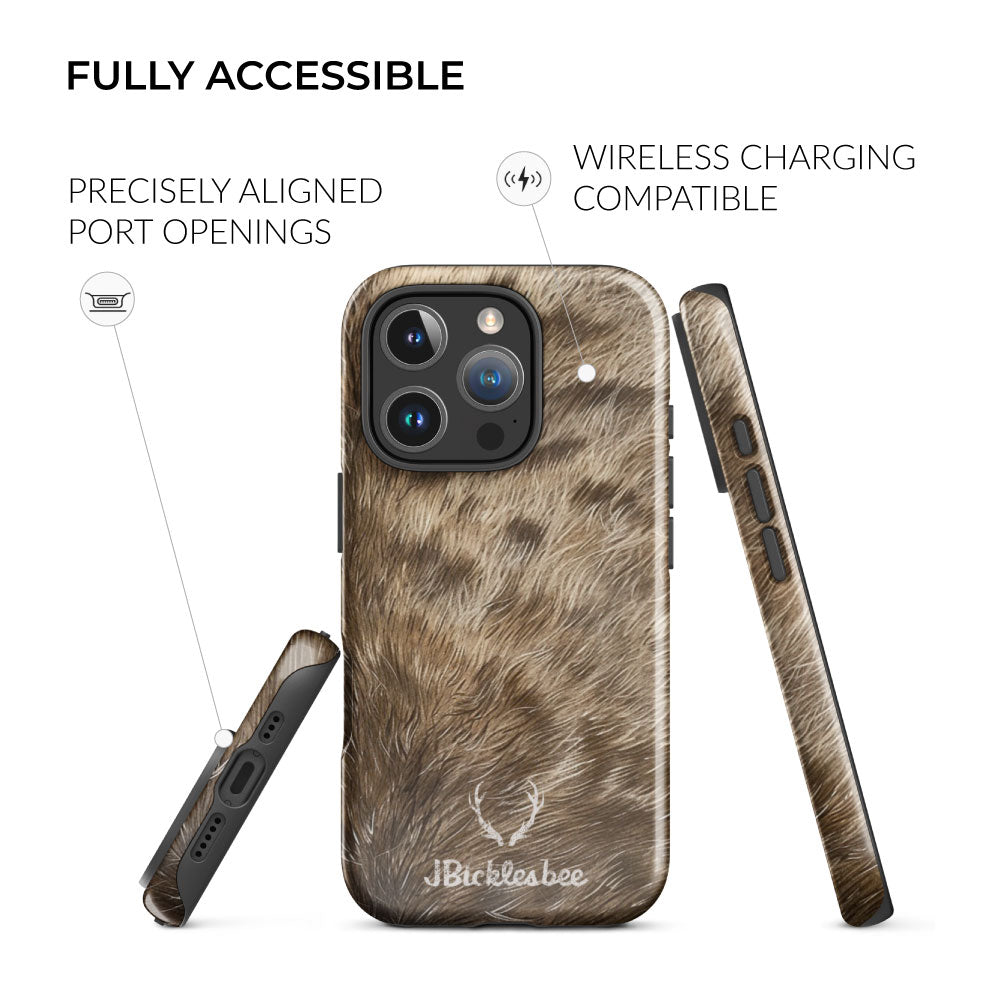 fully accessible sika deer hunter iphone tough case