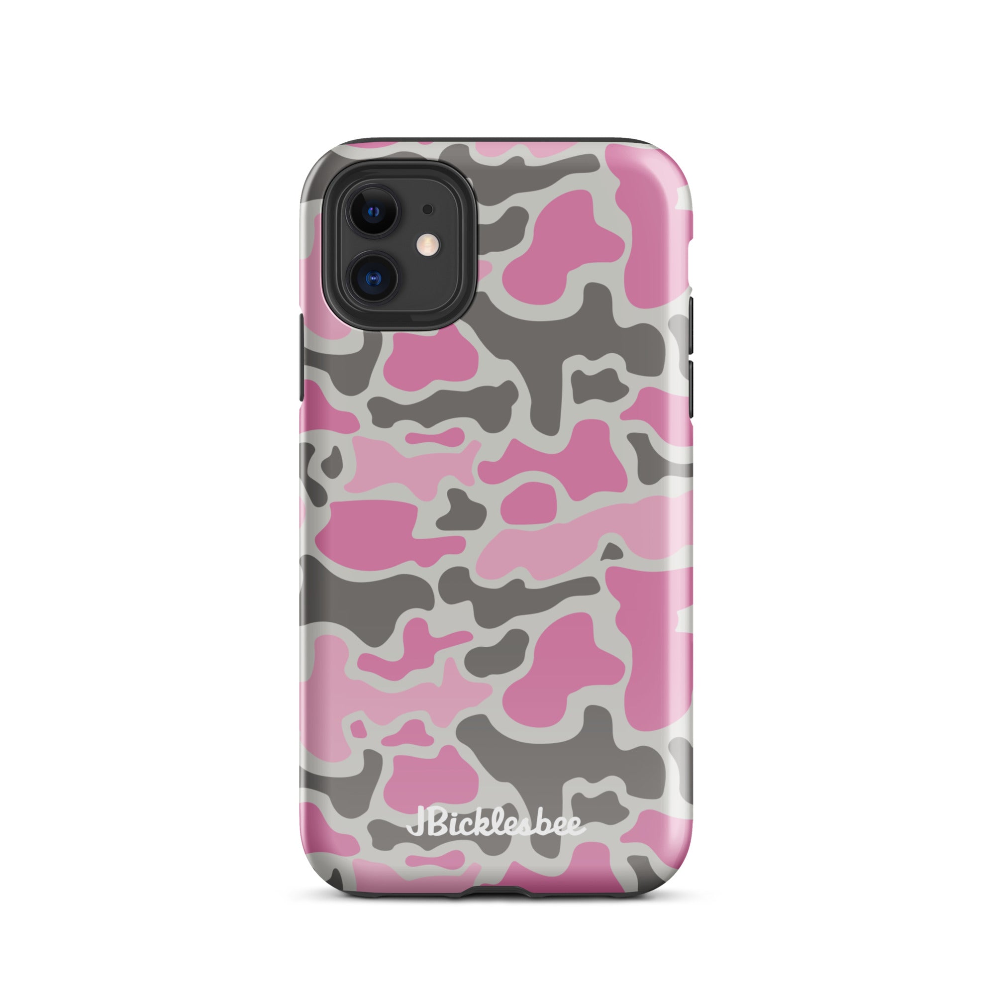 Pink Retro Duck Camo iPhone Tough Case