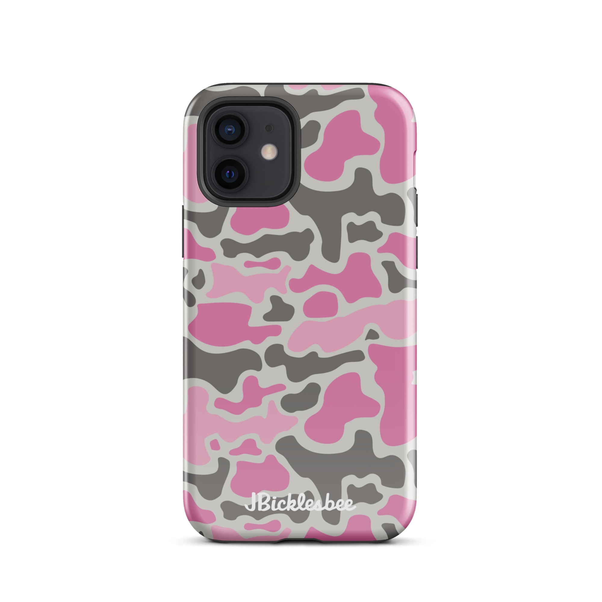 Pink Retro Duck Camo iPhone Tough Case