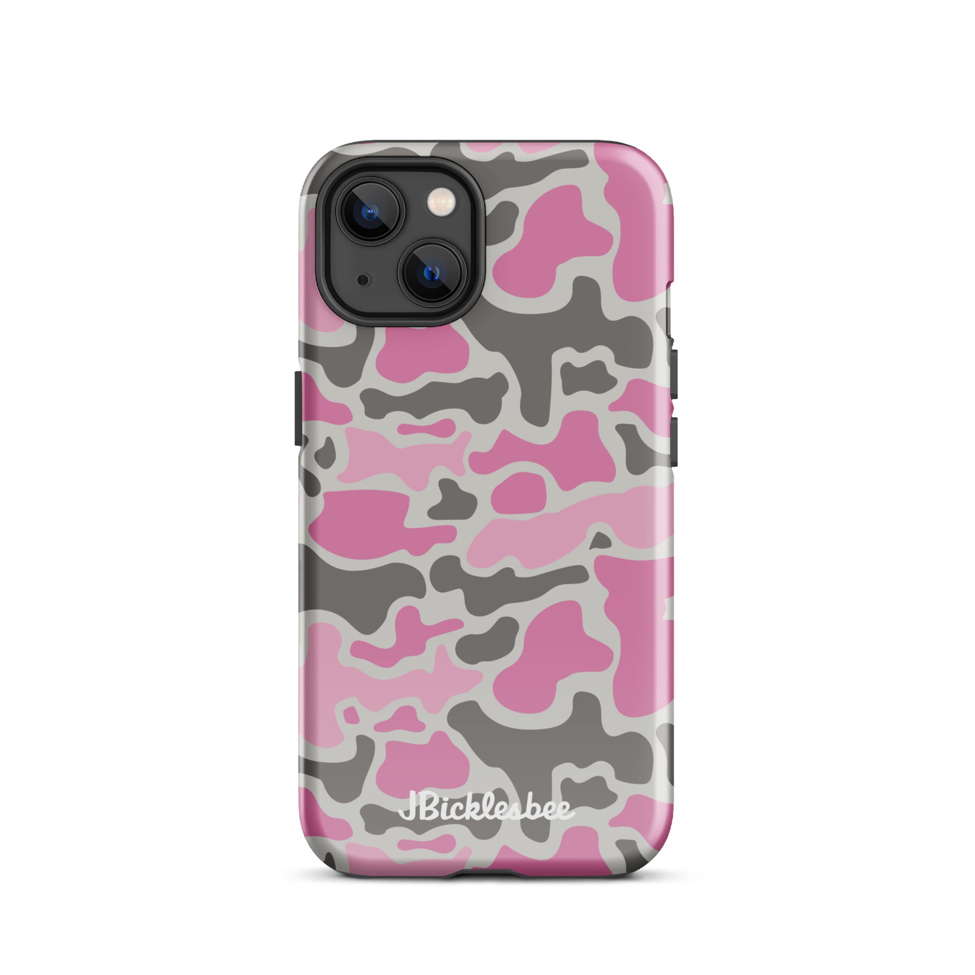 Pink Retro Duck Camo iPhone Tough Case