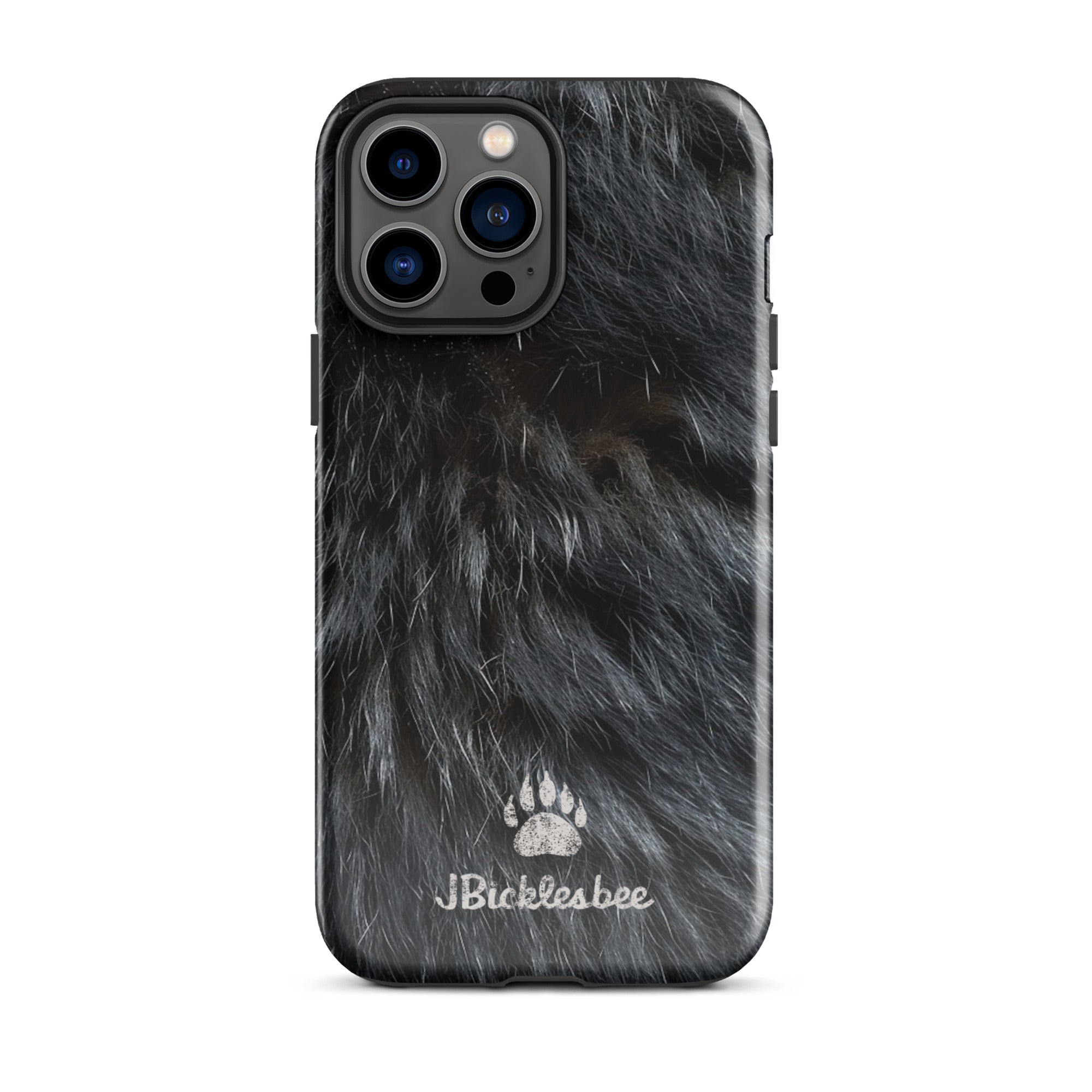 The Black Bear Hunter iPhone Tough Case