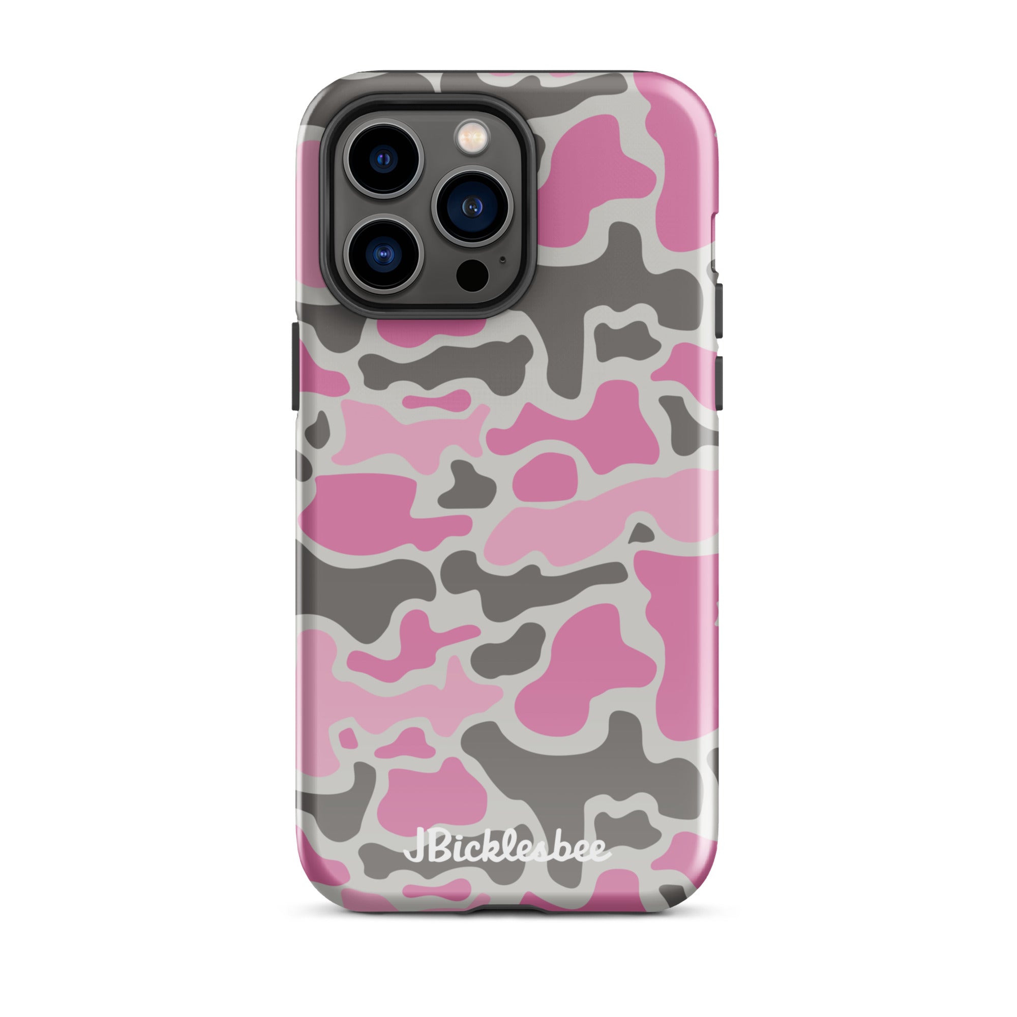 Pink Retro Duck Camo iPhone Tough Case