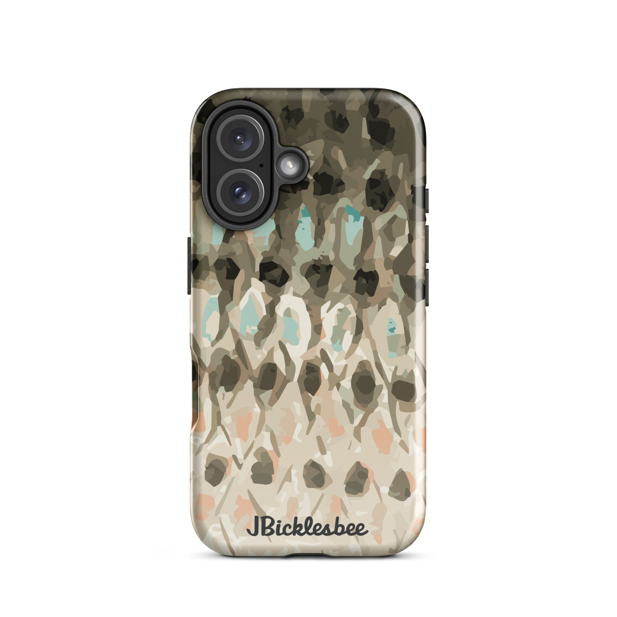 Striped Bass Rockfish Pattern iPhone 16 Tough Case