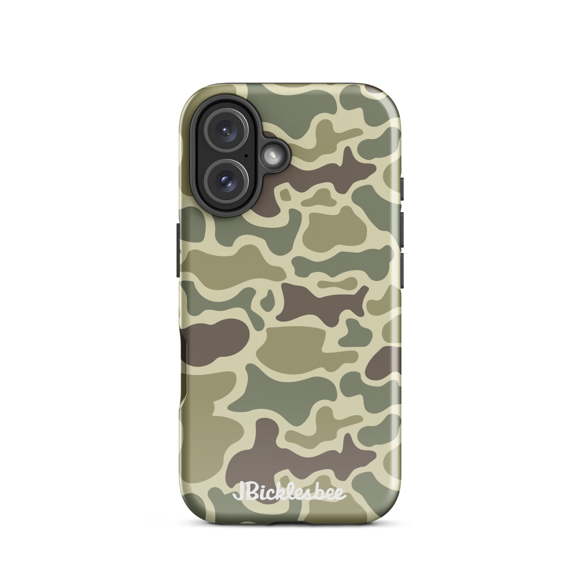 Retro Forest Duck Camo iPhone 16 Tough Case