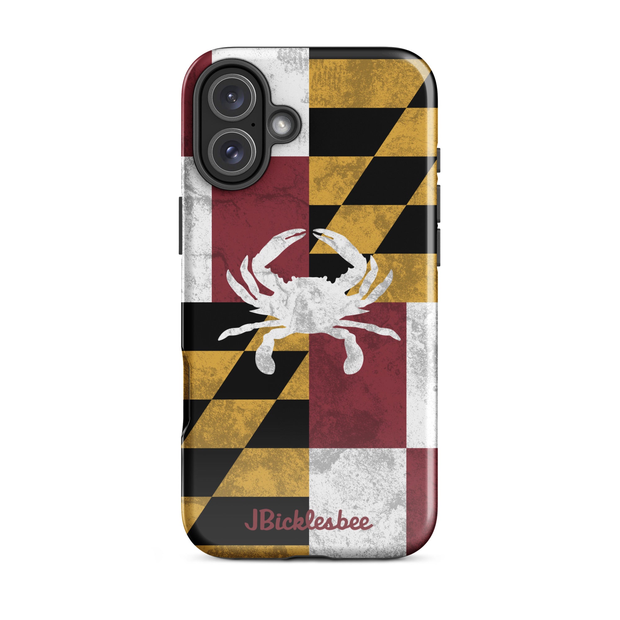 Maryland Flag Crab iPhone 16 Plus Tough Case