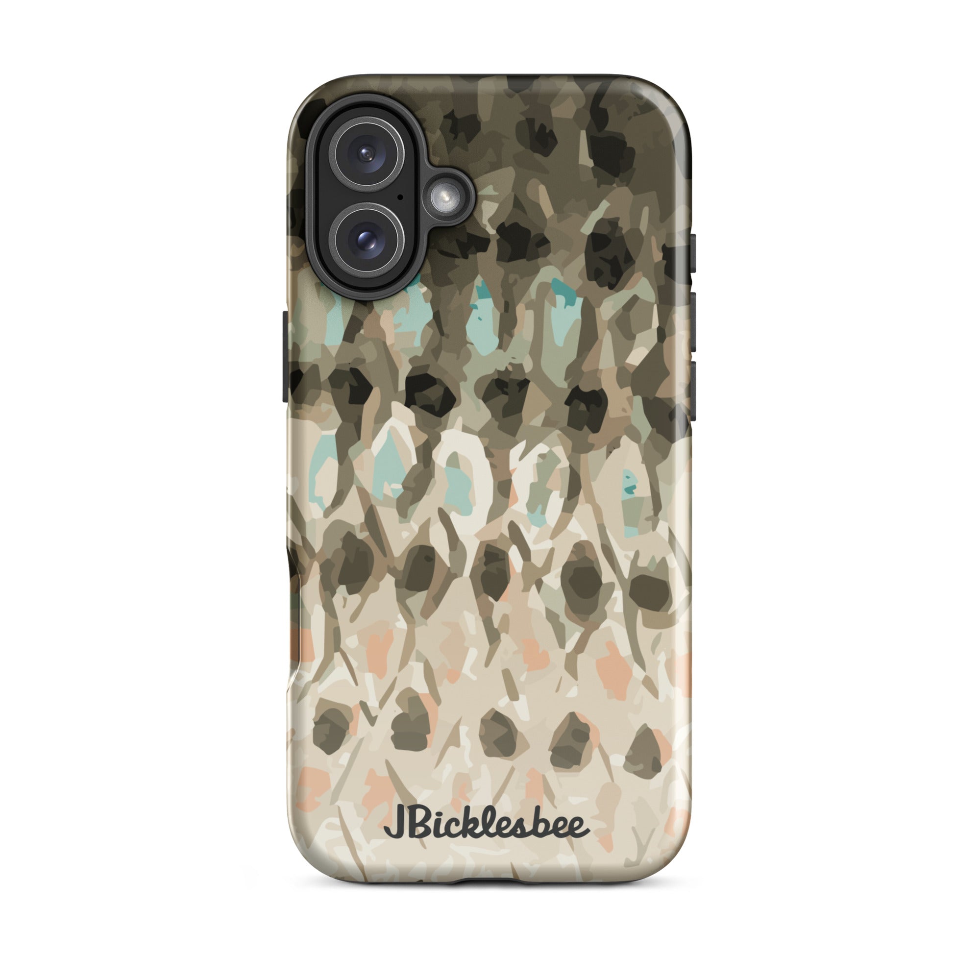 Striped Bass Rockfish Pattern iPhone 16 Plus Tough Case