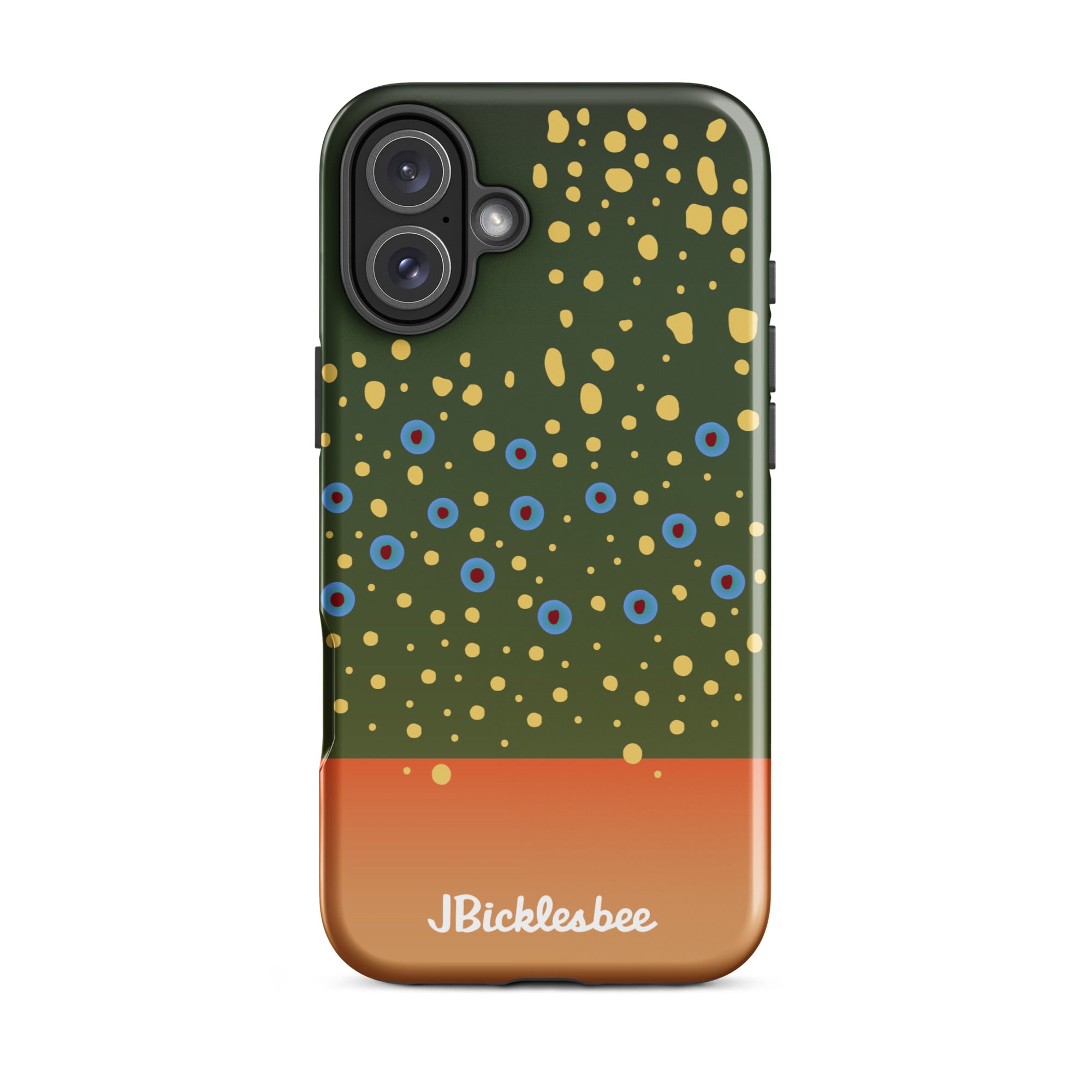 Brook Trout Pattern iPhone 16 Plus Tough Case