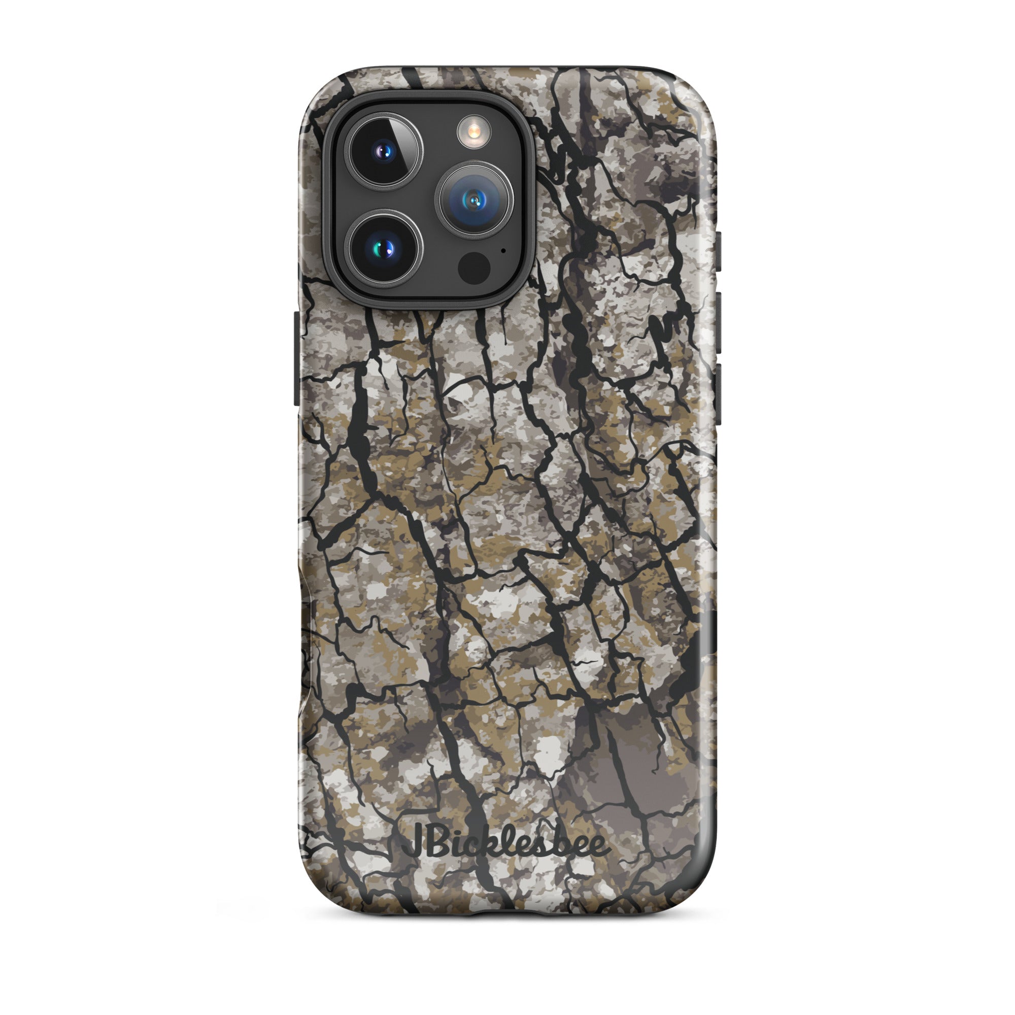 Alpha Tree Bark Camo iPhone 16 Pro Max Tough Case