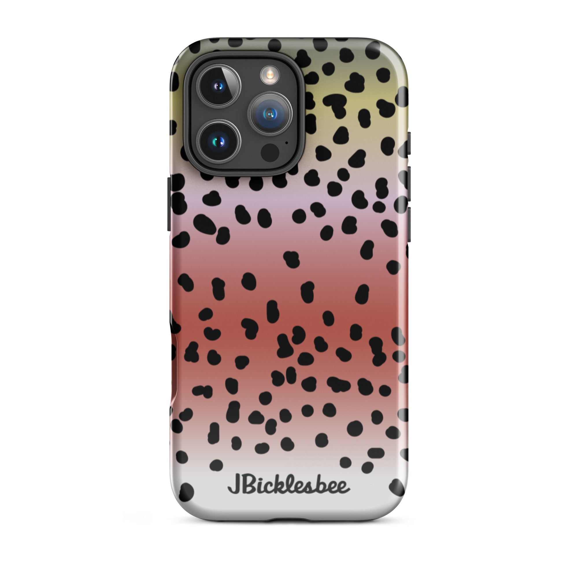 Rainbow Trout Pattern iPhone 16 Pro Max Tough Case