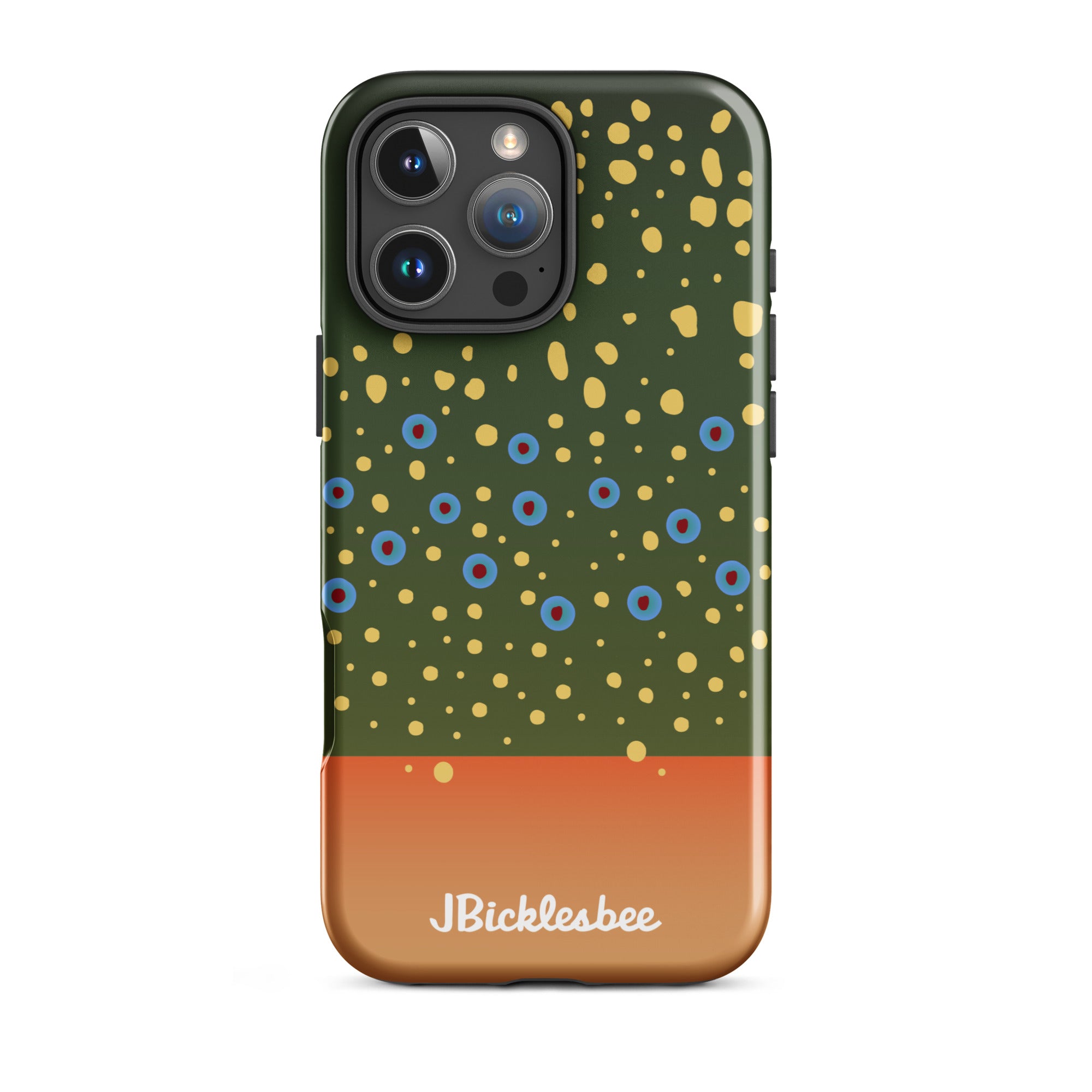 Brook Trout Pattern iPhone 16 Pro Max Tough Case