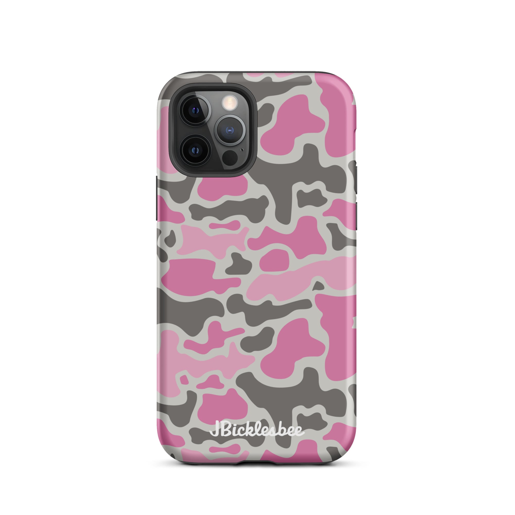 Pink Retro Duck Camo iPhone Tough Case