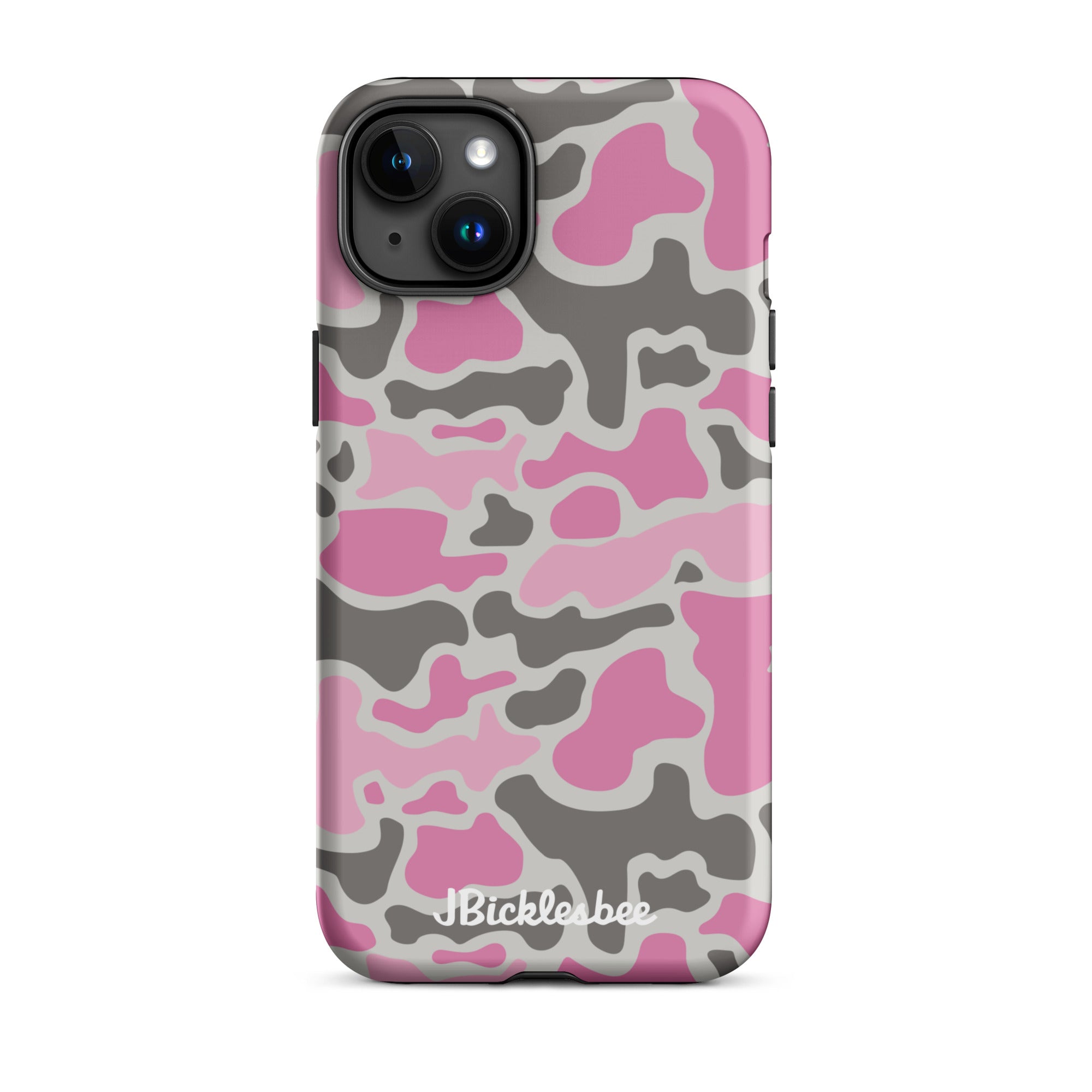 Pink Retro Duck Camo iPhone Tough Case