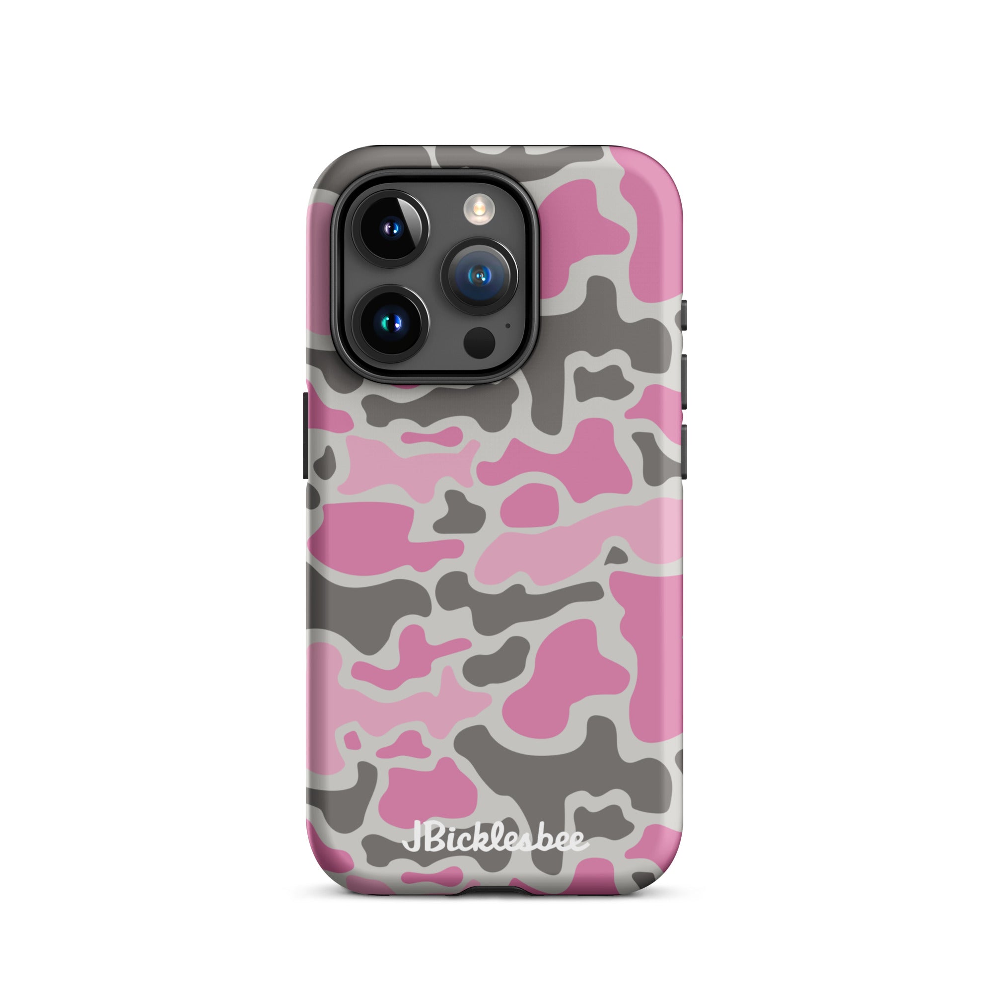 Pink Retro Duck Camo iPhone Tough Case