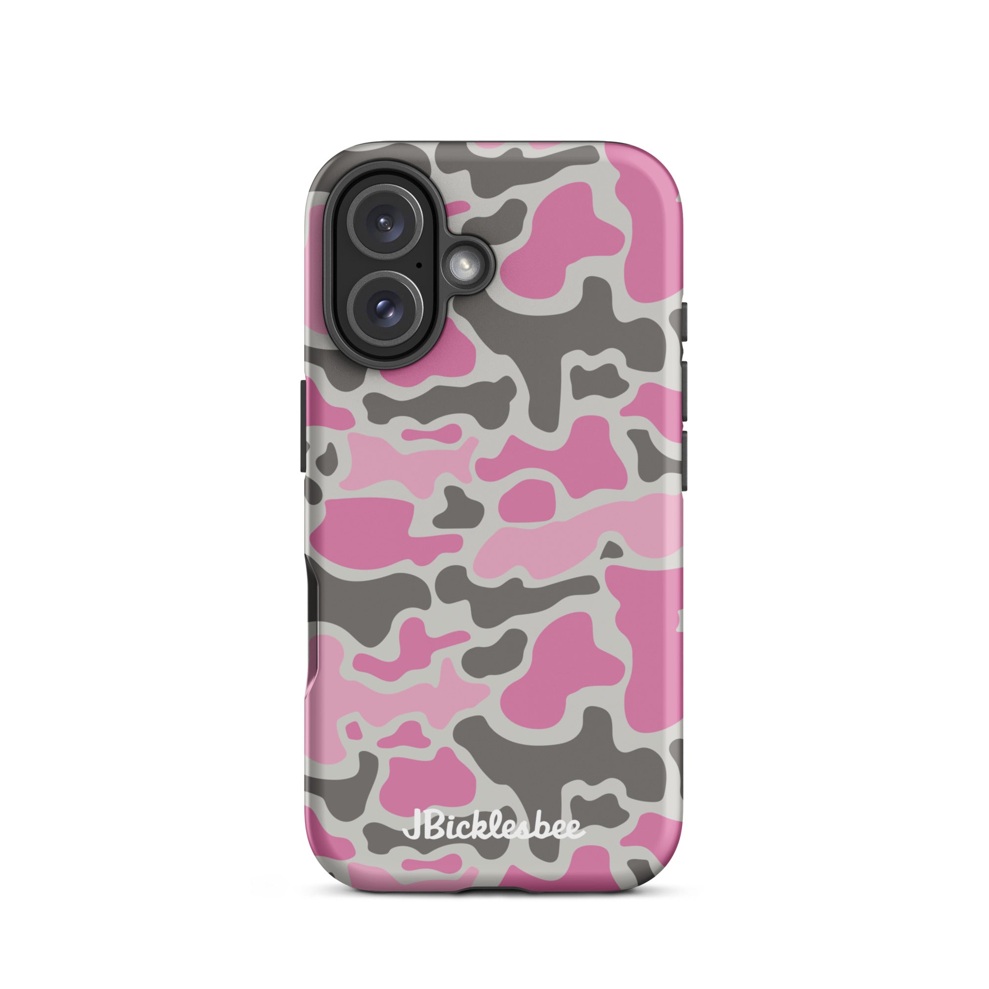 Pink Retro Duck Camo iPhone Tough Case