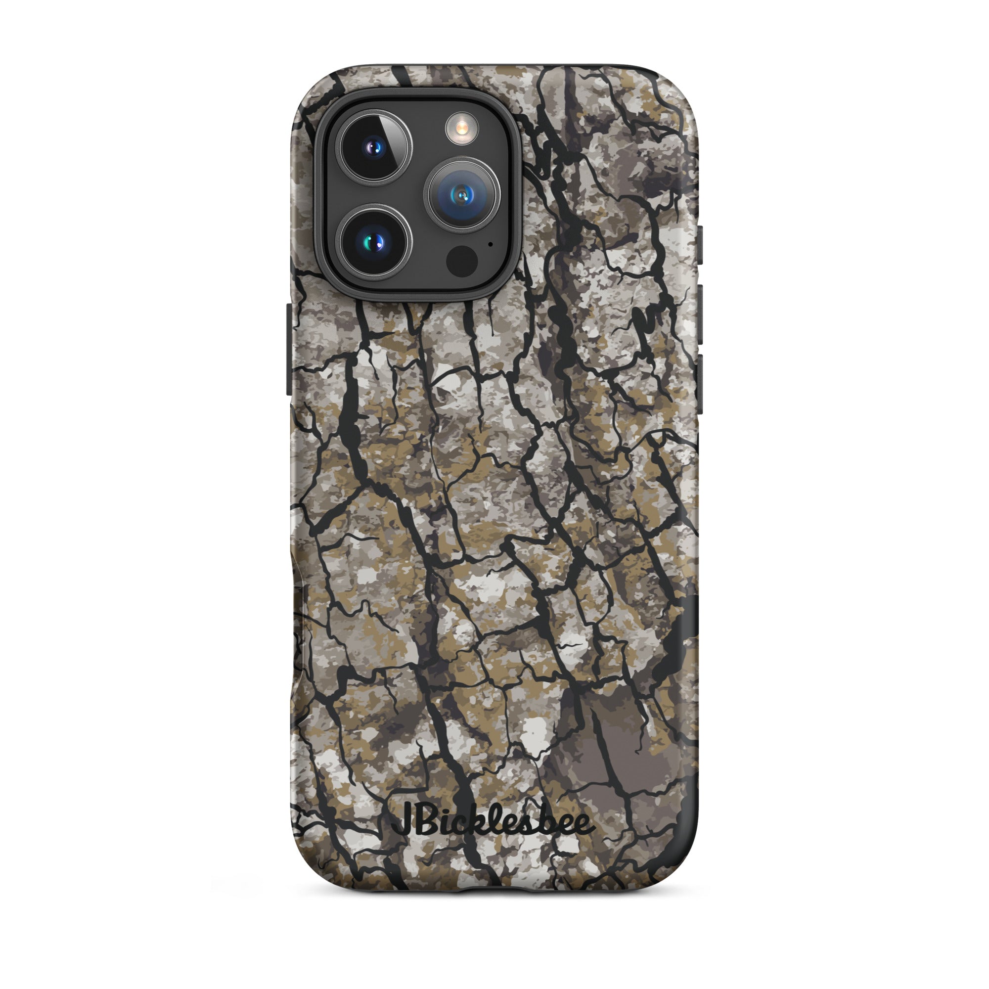 Alpha Tree Bark Camo iPhone 16 Pro Max Tough Case