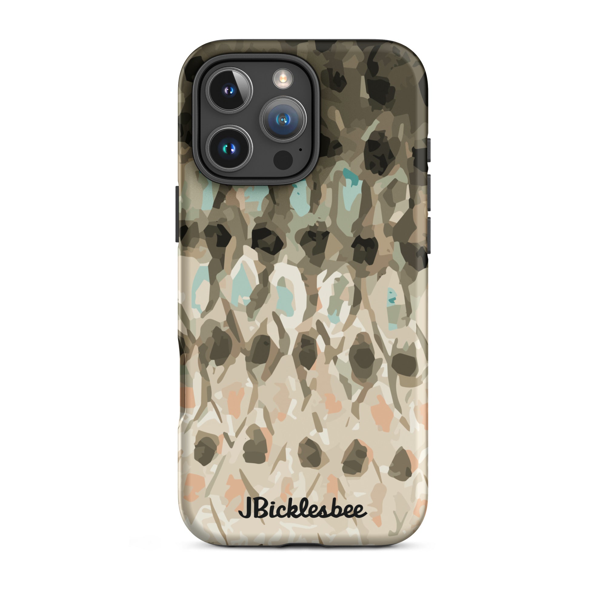 Striped Bass Rockfish Pattern iPhone 16 Pro Max Tough Case