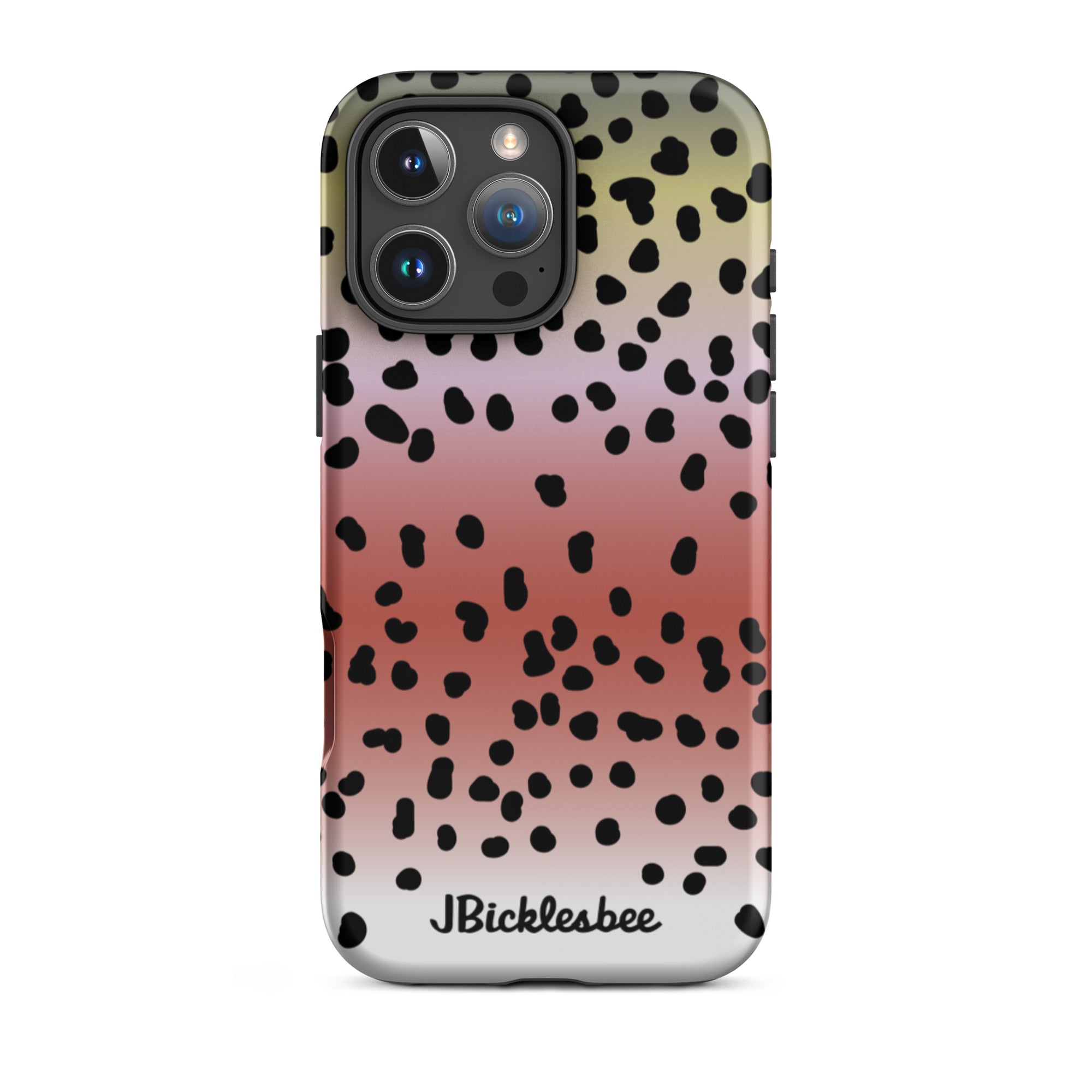 Rainbow Trout Pattern iPhone 16 Pro Max Tough Case