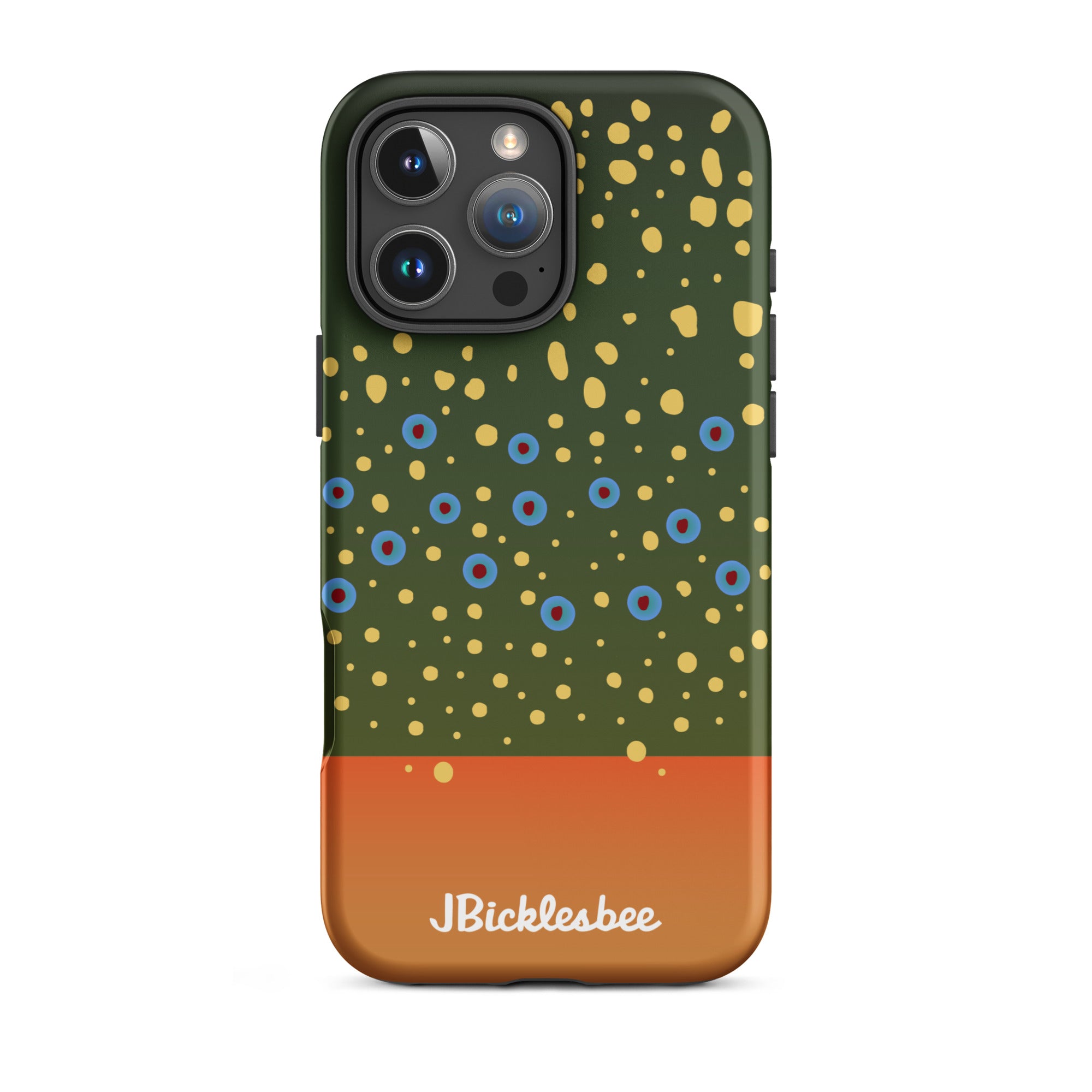 Brook Trout Pattern iPhone 16 Pro Max Tough Case