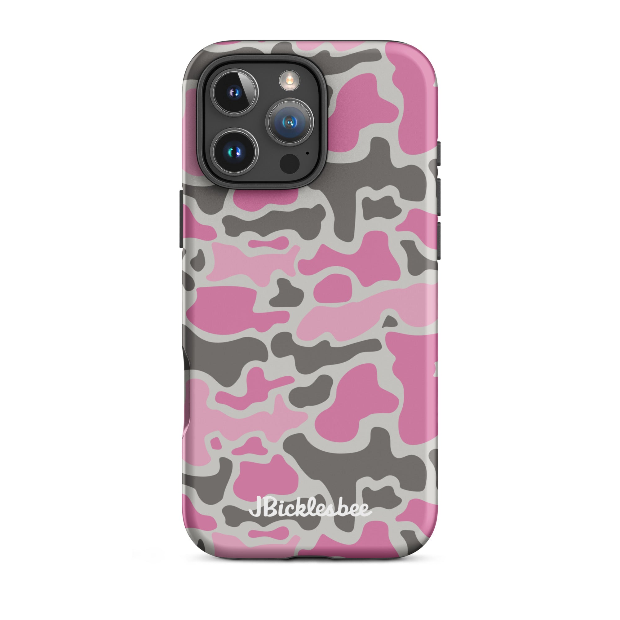 Pink Retro Duck Camo iPhone Tough Case